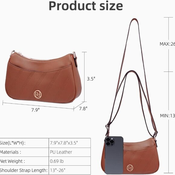 Women’s Shoulder Bag,Small Size Crossbody Bags,Vegan Leather Purses For Women Wi - Picture 2 of 6